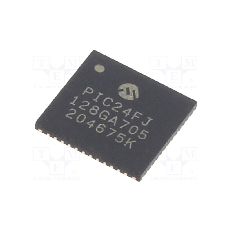 1 pcs x MICROCHIP TECHNOLOGY - PIC24FJ128GA705-I/M4 - IC: PIC microcontroller, 64kB, I2C x2,I2S x3,SPI x3,UART x2