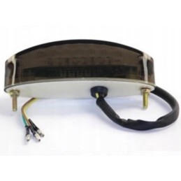 Universal rear lamp for sports quads, smoked glass