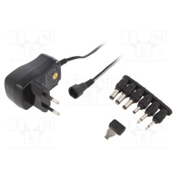 1 pcs x MINWA ELECTRONICS - MWMA06EU/6XC - Power supply: switched-mode, universal,plug, 3VDC,, 0.6A, Plug: EU