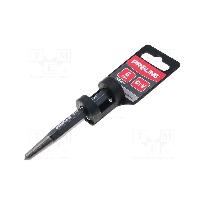 1 pcs x PROLINE - 31356 - Centre punch, 100mm, Chrom-vanadium steel, Blade: about 55 HRC