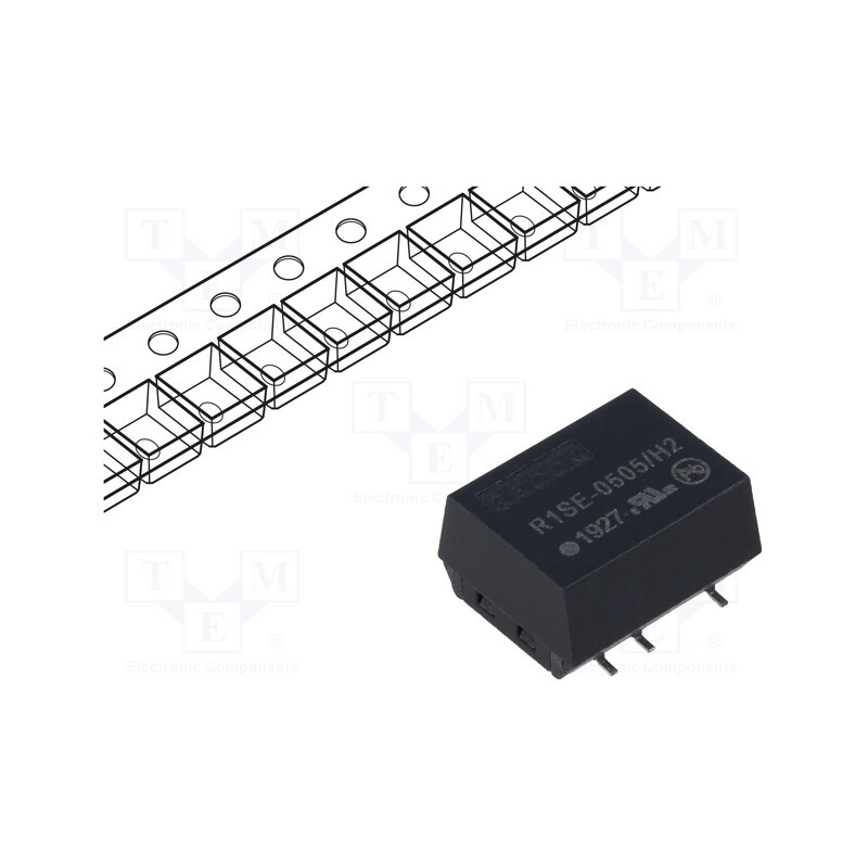 1 pcs x RECOM - R1SE-0505/H2-R - Converter: DC/DC, 1W, Uin: 4.5÷5.5V, Uout: 5VDC, Iout: 200mA, SMD
