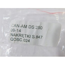 Rear axle axle can am ds 250 09 14 nuts