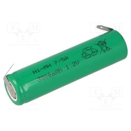 1 pcs x JJJ - J-7/5A3800 BL - Re-battery: Ni-MH, 7/5A,7/5R23, 1.2V, 3800mAh, soldering lugs