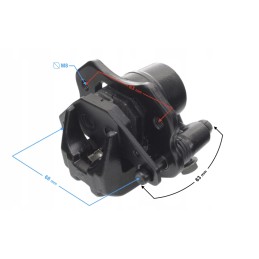 Brake caliper quad atv 110 125 black kxd rear