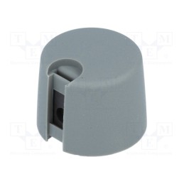1 pcs x OKW - A1020638 - Knob, with pointer, plastic, Øshaft: 6.35mm, Ø20x16mm, grey, A10
