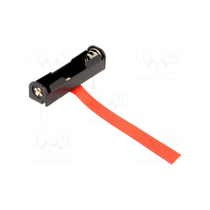 1 pcs x KEYSTONE - 2466RB - Holder, AAA,R3, Batt.no: 1, PCB, Features: ejection strip