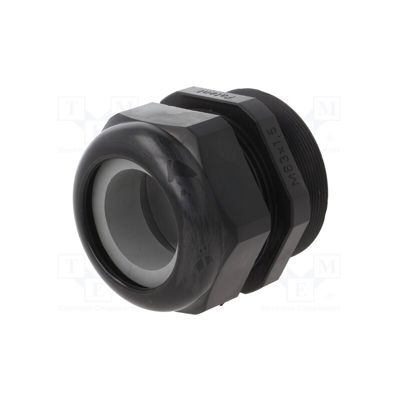 1 pcs x HUMMEL - 1.209.6301.31 -AS - Cable gland, with long thread, M63, 1.5, IP68, polyamide, black