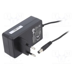 1 pcs x POS - POSC24150A-H - Power supply: switched-mode, plug, 24VDC, 1.5A, 36W, Plug: EU, black