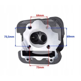 Head for atv bashan bs250s 5 quad set loncin