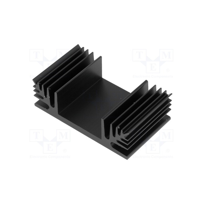 1 pcs x FISCHER ELEKTRONIK - SK 48 37,5 SA - Heatsink: extruded, TO3, black, L: 37.5mm, W: 65mm, H: 20mm, 3K/W