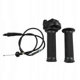 Universal throttle body, lever, left cable, rubber