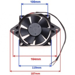 Quad ATV 200 engine fan, 2 wires