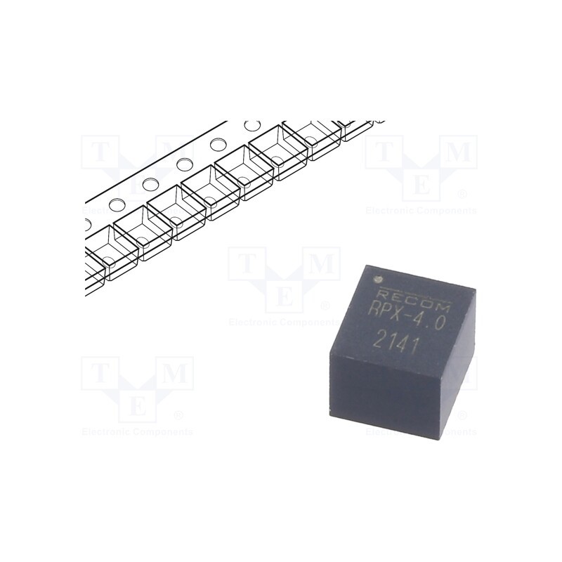 1 pcs x RECOM - RPX-4.0-CT - Converter: DC/DC, Uin: 3.8÷36V, Uout: 1÷7VDC, Iout: 0÷4A, SMD, PCB