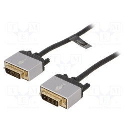 1 pcs x Goobay - 73971 - Cable, DVI-D (24+1) plug,both sides, PVC, Len: 1.5m, black