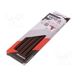1 pcg x YATO - YT-82439 - Hot melt glue, Ø: 11.2mm, brown, L: 200mm, Bonding: 20÷30s, 5pcs.