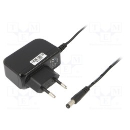 1 pcs x CELLEVIA POWER - CLW-1005-W2E-ER - Power supply: switched-mode, plug, 5VDC, 2A, 10W, Plug: EU, 79%