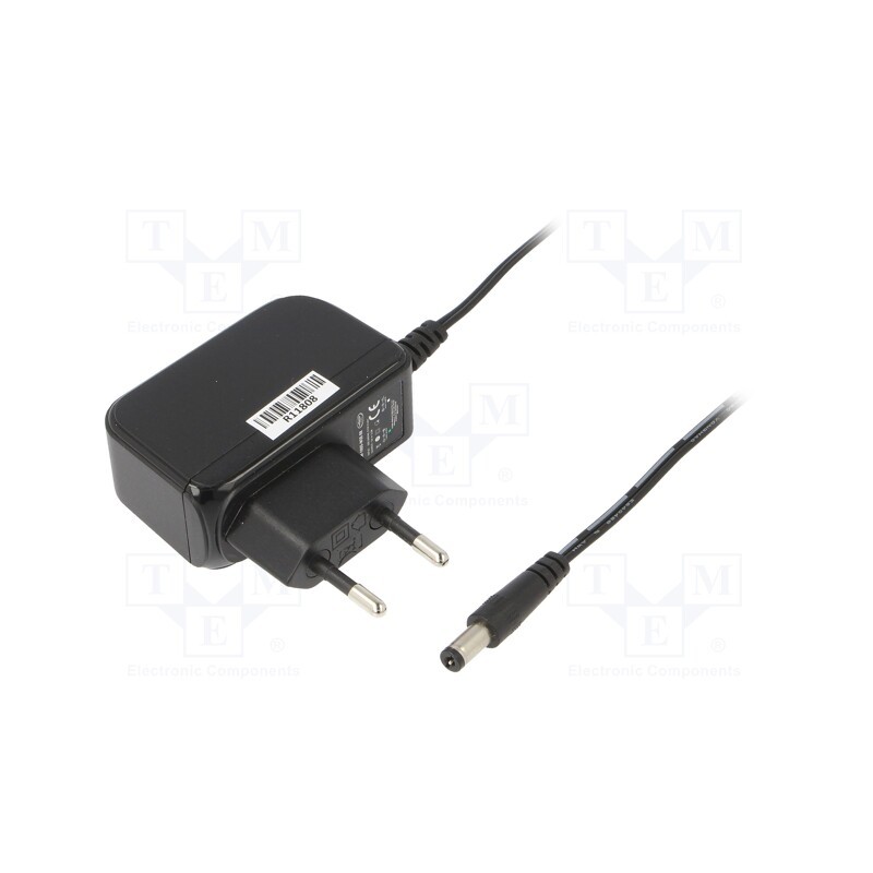 1 pcs x CELLEVIA POWER - CLW-1005-W2E-ER - Power supply: switched-mode, plug, 5VDC, 2A, 10W, Plug: EU, 79%