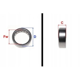 HK1010 gearbox bearing shineray atv250 stxe