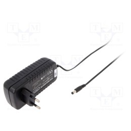 1 pcs x CELLEVIA POWER - CLW-3624-W2E-EB - Power supply: switched-mode, plug, 24VDC, 1.5A, 36W, Plug: EU, black