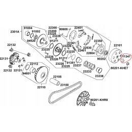 Kymco kxr maxxer mxu 250 300 clutch bush