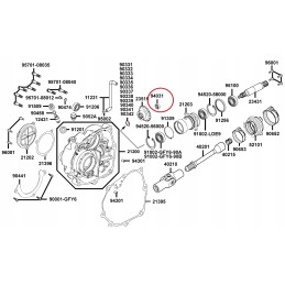 Kymco mxu 300 gearbox nut
