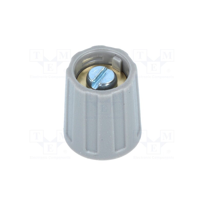 1 pcs x OKW - A2513048 - Knob, without pointer, ABS, Øshaft: 4mm, Ø13.5x15.5mm, grey, A2513