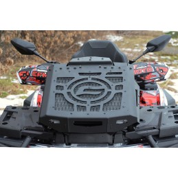 CF moto radiator relocator, frame holder