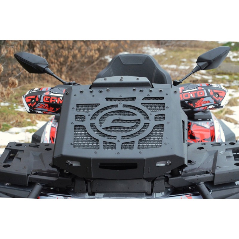 CF moto radiator relocator, frame holder