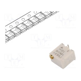 1 pcs x VISHAY - TS63Y103KT20 - Potentiometer: mounting, horizontal,multiturn, 10kΩ, 250mW, SMD