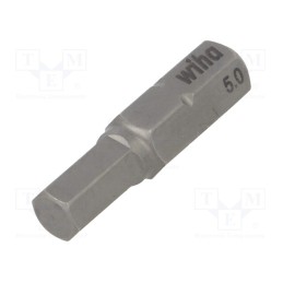 1 pcs x WIHA - 1707 - Screwdriver bit, hex key, HEX 5mm, Overall len: 25mm, STANDARD