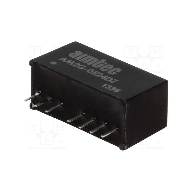 1 pcs x AIMTEC - AM2G-0524DZ - Converter: DC/DC, 2W, Uin: 4.5÷9V, Uout: 24VDC, Uout2: 24VDC, SIP8