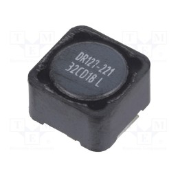 1 pcs x EATON ELECTRONICS - DR127-221-R - Inductor: wire, SMD, 220uH, Ioper: 1.29A, 376mΩ, ±20%, Isat: 2.43A
