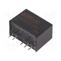 1 pcs x AIMTEC - AM3A-4815DZ - Converter: DC/DC, 3W, Uin: 18÷75V, Uout: 15VDC, Uout2: -15VDC, SIP6