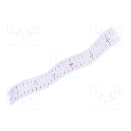 1 pcs x LeanCraft - EBISU-3-60-W - Ruler, L: 0.6m, self-adhesive, measure, glued