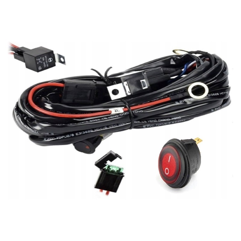 Electrical cables for 2 LED lamps