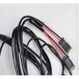 Electrical cables for 2 LED lamps