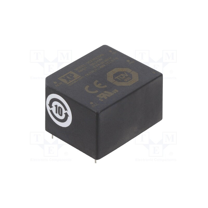 1 pcs x XP POWER - VCE05US48 - Converter: AC/DC, 5W, 85÷264VAC, 48VDC, Iout: 100mA, OUT: 1, 78%, PCB