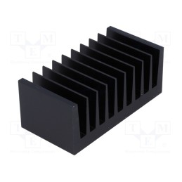 1 pcs x FISCHER ELEKTRONIK - SK 92 50 SA - Heatsink: extruded, grilled, black, L: 50mm, W: 100mm, H: 40mm