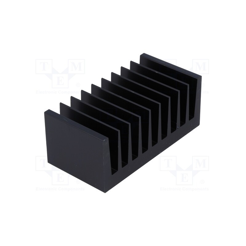 1 pcs x FISCHER ELEKTRONIK - SK 92 50 SA - Heatsink: extruded, grilled, black, L: 50mm, W: 100mm, H: 40mm