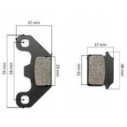 Cross front brake pads