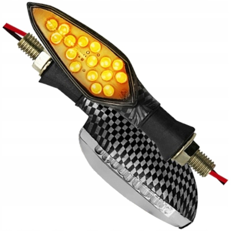 2x direction indicators, strzalka, 16x carbon LEDs