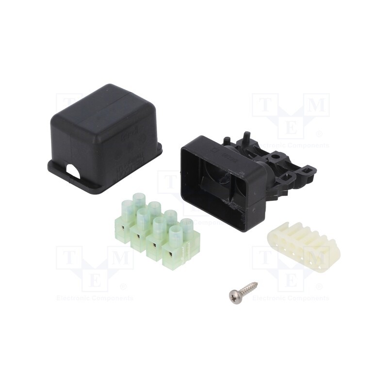 1 pcs x HELLERMANNTYTON - 435-01654 - Gel cable joint, RELICON, polyamide, IP68, black, Y: 38mm, X: 42.5mm