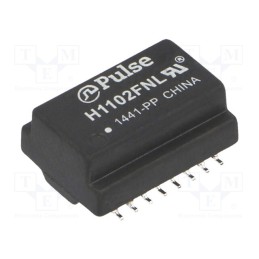 1 pcs x PULSE - H1102FNL - Transformer: Ethernet, SMD, 0÷70°C, -1.1dB, Number of ports: 1