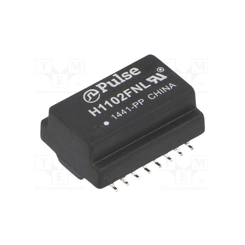 1 pcs x PULSE - H1102FNL - Transformer: Ethernet, SMD, 0÷70°C, -1.1dB, Number of ports: 1