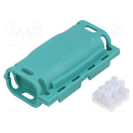 1 pcs x HELLERMANNTYTON - 435-00650 - Gel cable joint, RELICON, polypropylene PP, IPX8, green, Y: 86mm