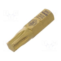 1 pcs x C.K - T4557TIN 30 - Screwdriver bit, Torx®, TX30, Overall len: 25mm