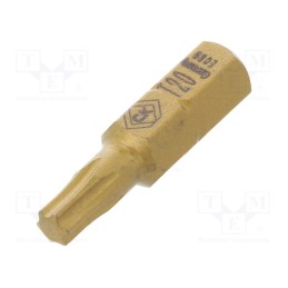 1 pcs x C.K - T4557TIN 20 - Screwdriver bit, Torx®, TX20, Overall len: 25mm
