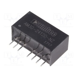 1 pcs x AIMTEC - AM3G-2412D-NZ - Converter: DC/DC, 3W, Uin: 18÷36V, Uout: 12VDC, Uout2: -12VDC, SIP8