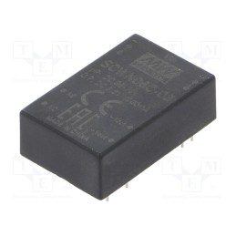 1 pcs x MEAN WELL - SCWN06C-03 - Converter: DC/DC, 6W, Uin: 36÷72V, Uout: 3.3VDC, Iout: 1200mA, DIP24