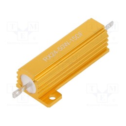 1 pcs x SR PASSIVES - AHP50W-15RF - Resistor: wire-wound, with heatsink, 15Ω, 50W, ±1%, 50ppm/°C